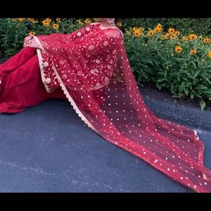 Poonams Kaurture Red Suit